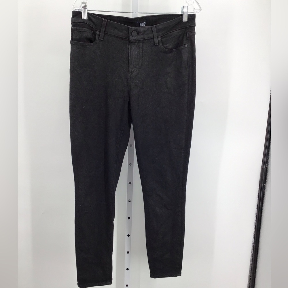 Paige Women's Jeans W 31 in Grey Rayon with Cotton, Polyester, Spandex Mom